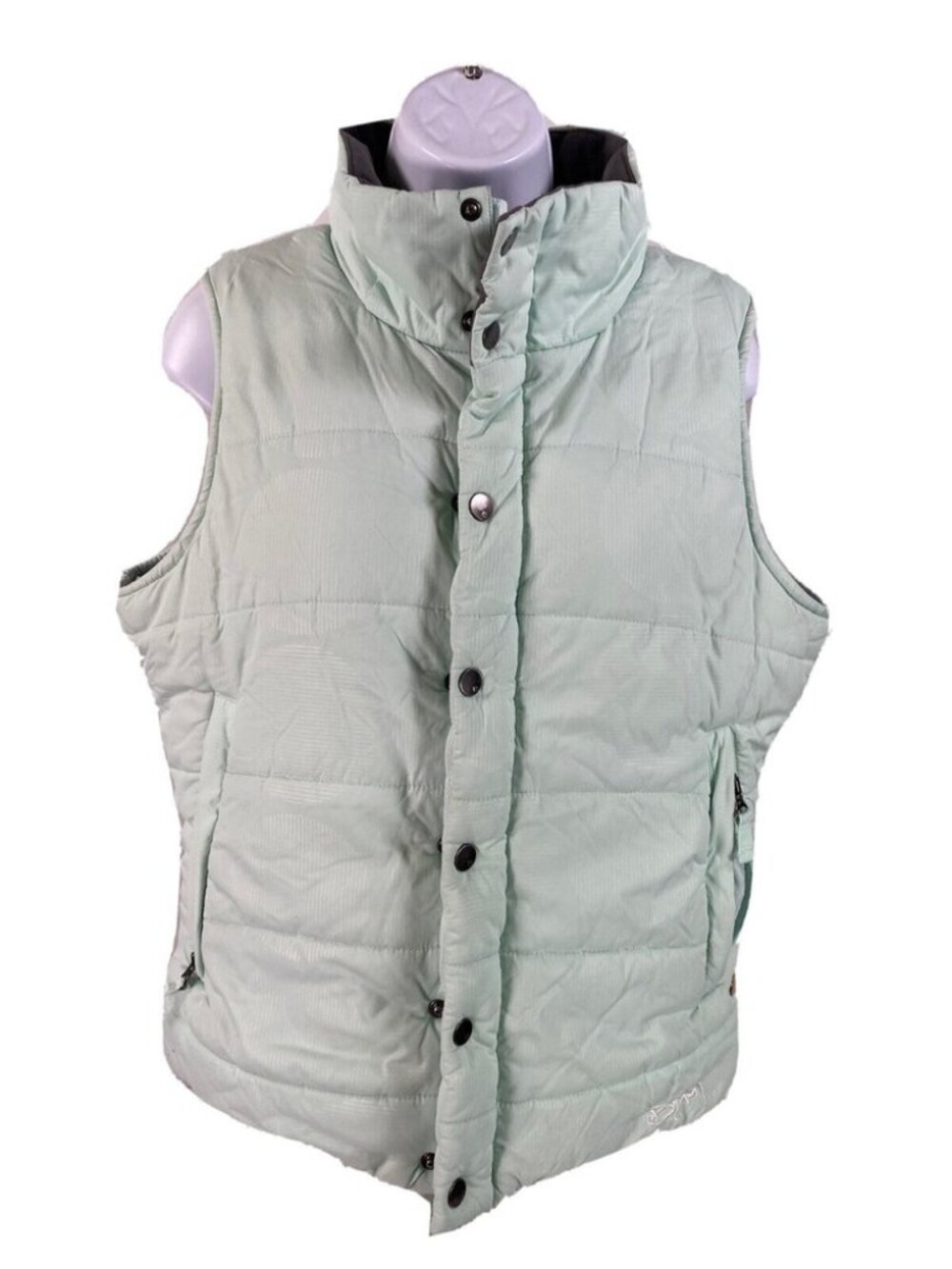 BURTON 💚 Mint Green Puffer Vest • EUC